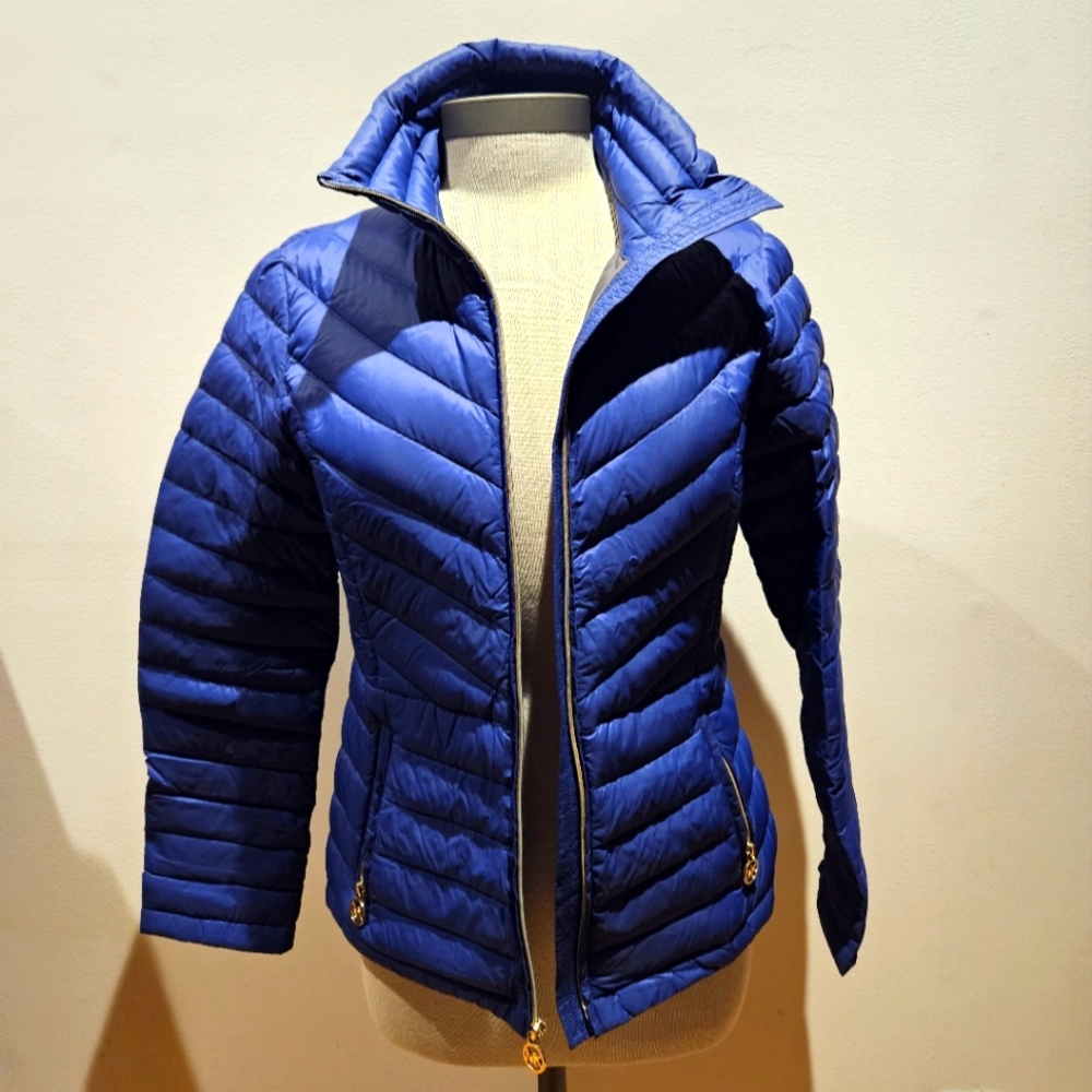 Michael Kors Women's Blue Packable Jacket